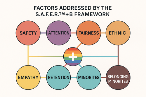The S>A>F>E>R+B operating model