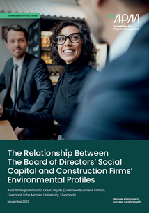 The Relationship Between The Board of Directors’ Social Capital and Construction Firms’ Environmental Profiles