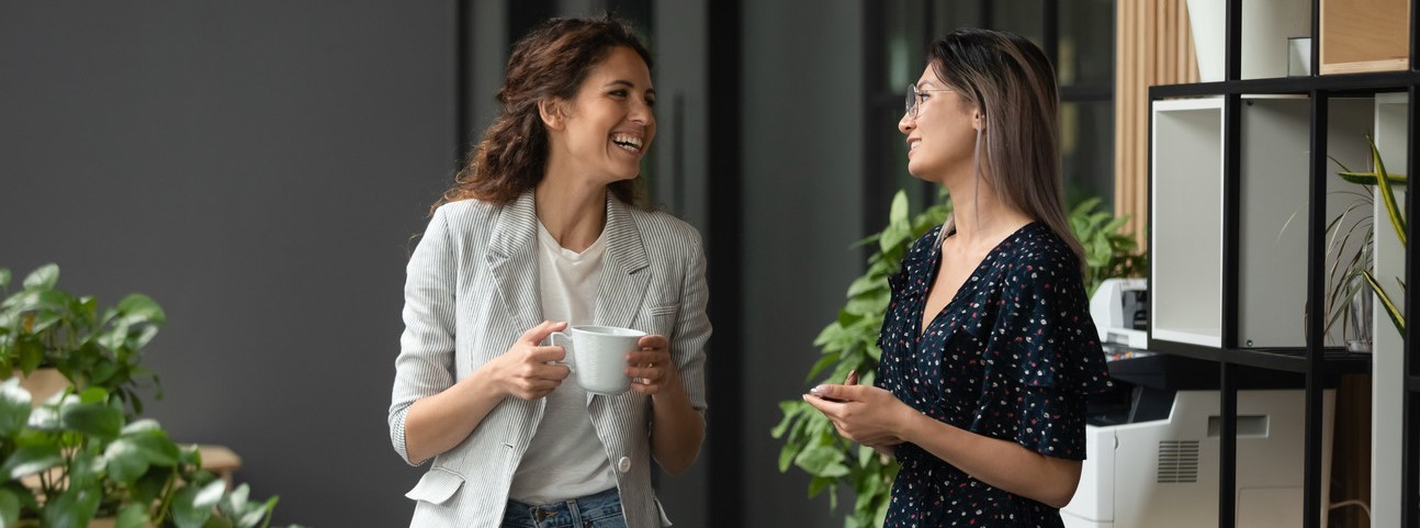 Two Women Chatting 1