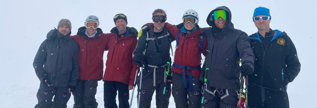 The Antarctic Quest 21 Team, Expedition Leader Missing As He Took The Photo. (Credit, Paul Hart)