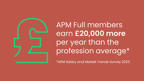 APM full members earn £20,000 more per year